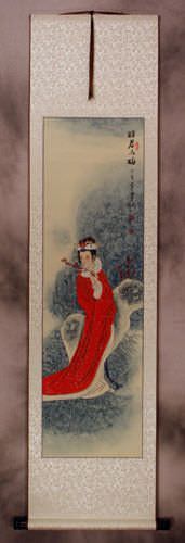 Beautiful Asian Woman Wall Scroll