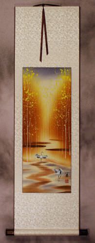 When Three Meet, One Becomes Teacher - Small Wall Scroll