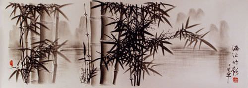 Charcoal Bamboo Drawing
