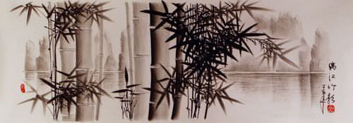 Charcoal Bamboo Drawing