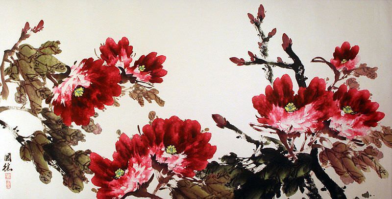 chinese flower art