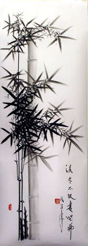 Charcoal Bamboo Drawing