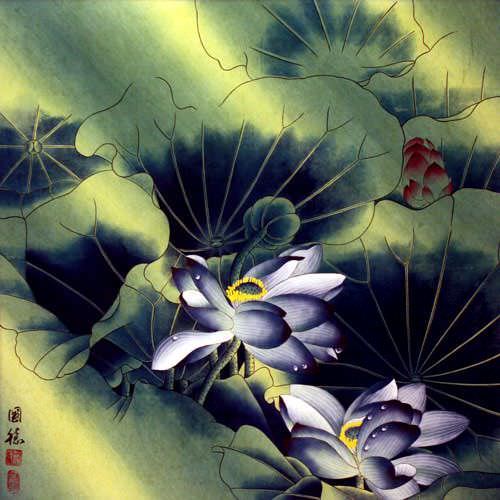 Aqua Dreams - Beautiful Flowers Painting