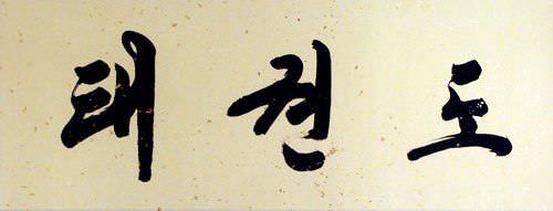 North Korean Taekwondo Calligraphy Painting