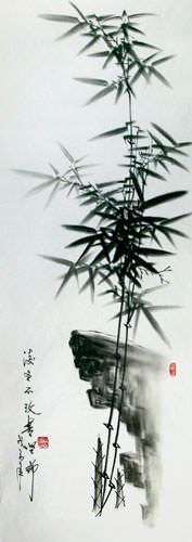 Charcoal Bamboo Drawing