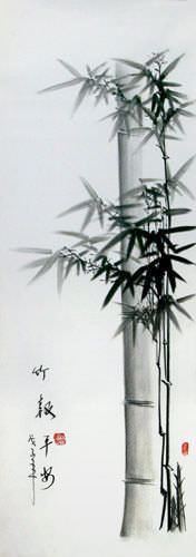 Charcoal Bamboo Drawing