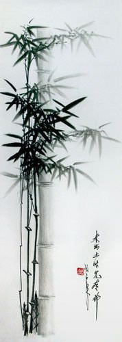Charcoal Bamboo Drawing