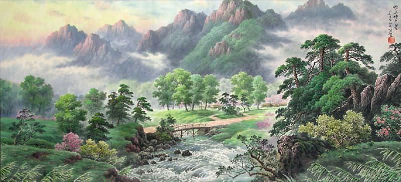 korean dragon landscape painting korean dragon landscape painting