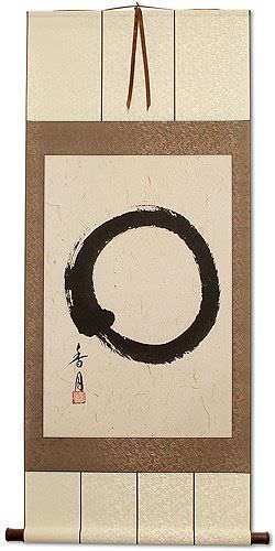 love harmony peace calligraphy Symbol Wall Enso Scroll Chinese   Japanese  Large