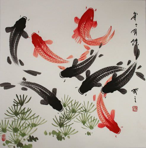 koi fish painting