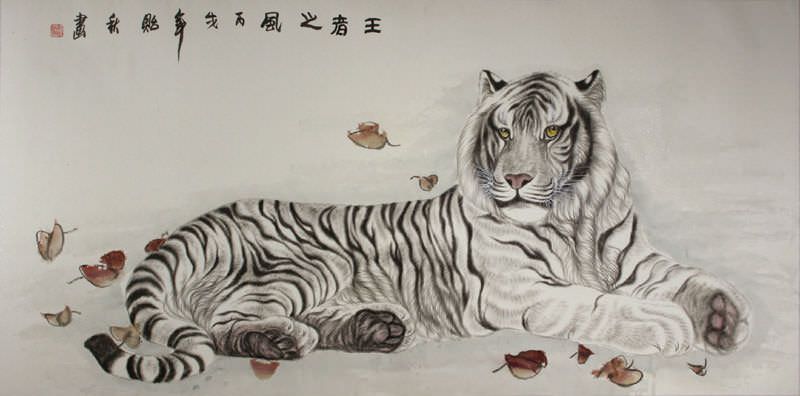 birds love calligraphy and Dragons & Painting Tigers Wall Paintings White Tiger birds love calligraphy and Dragons & Painting Tigers Wall Paintings White Tiger