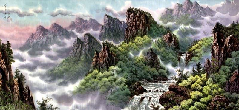 North Korean Landscape Painting Landscapes Of Asia